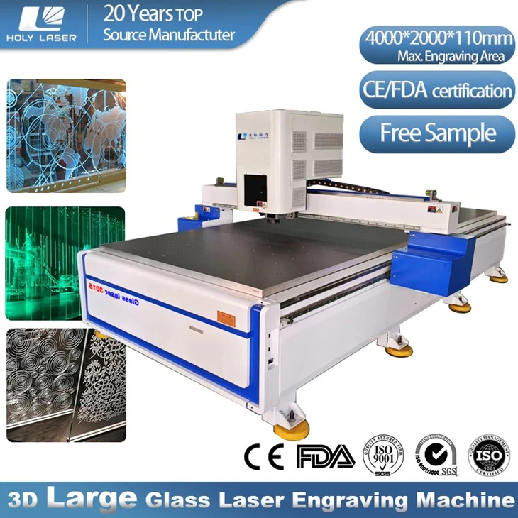 Mașină de gravat cu laser pe sticlă 3d de dimensiuni mari
