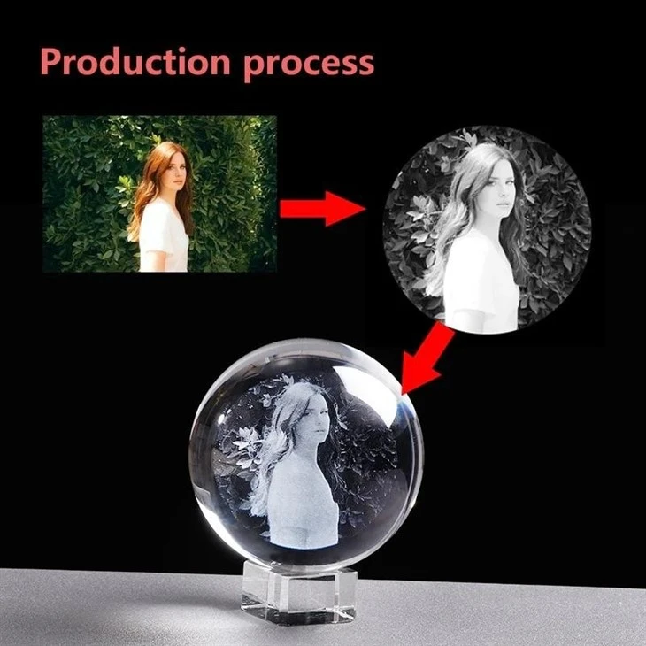 Laser Crystal Glass Ball Engraving Device
